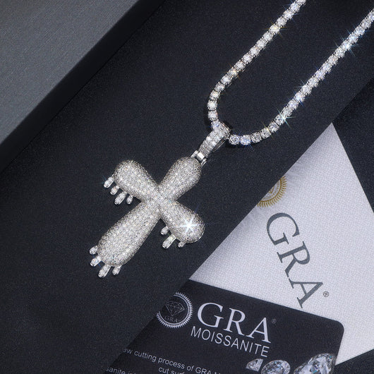 Collar Colgante Moissanita Plata 925 Chapado en Platino - Joyería Lujo Minimalista - Image 3