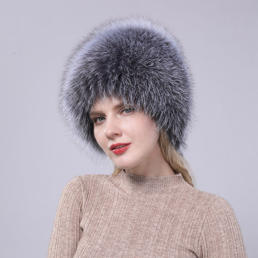 Gorro Tejido con Pelaje de Zorro - Protección Auditiva Cálida para Otoño e Invierno - Image 19