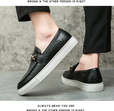 Mocasines de Cuero Británico con Hebilla Doble - Zapatos Ejecutivos Versátiles - Image 9