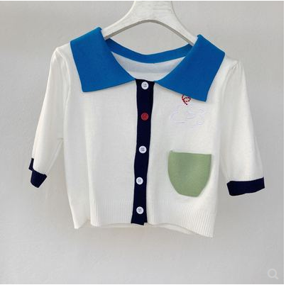 Cardigan Holgado Estilo Universitario para Mujer - Image 87