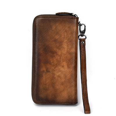 Billetera de Cuero Grabado con Múltiples Compartimentos para Tarjetas - Bolso de Mano para Mujer - Image 20