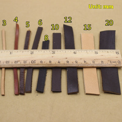 Tira de Cuero Genuino de Color Sólido para el Hogar - Image 16