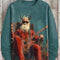Moletom Estampado com Gola Redonda Masculino - Moda e Aventura Outdoor