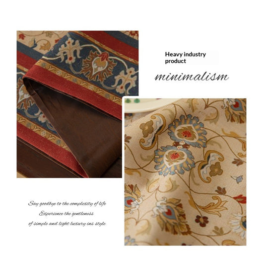 Camino de Mesa Vintage con Flecos Estilo Americano - Image 23