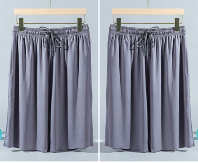 Pantalones Cortos Ice Silk para Hombre - Pijama Veraniego Transpirable de Corte Suelto - Image 14