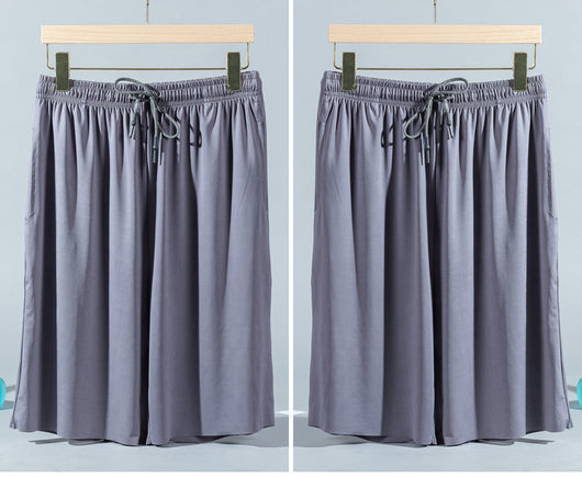 Pantalones Cortos Ice Silk para Hombre - Pijama Veraniego Transpirable de Corte Suelto - Image 14