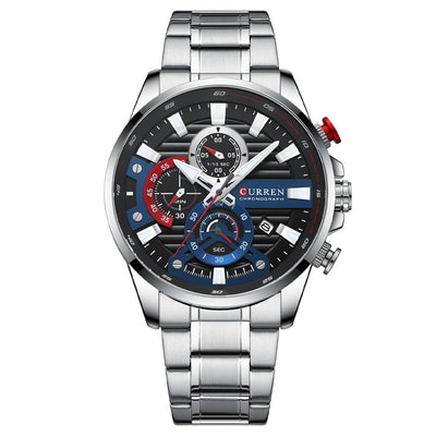 Reloj Deportivo de Acero Inoxidable con Seis Esferas - Cuarzo Precisión - Image 17