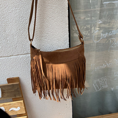 Bolsa Crossbody Retro con Borlas - Diseño Versátil y Minimalista - Image 11