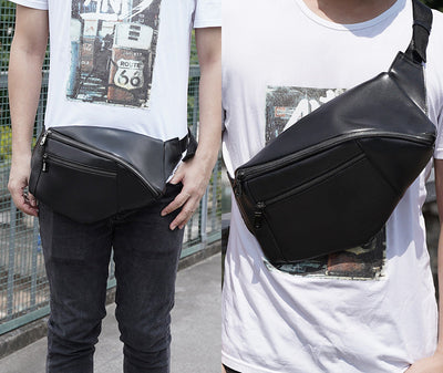 Bolsa de Pecho de Cuero Premium - Bolso Multifuncional para Hombre - Image 14