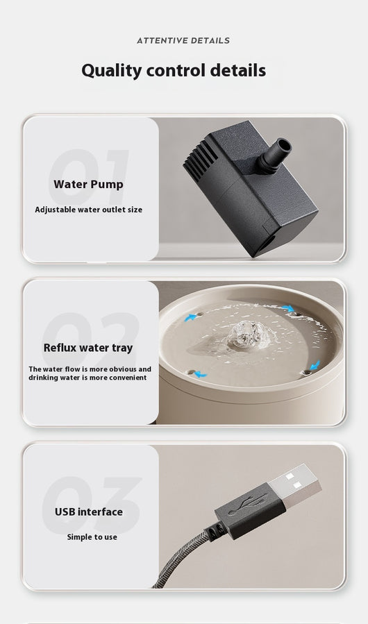 Fuente Automática para Gatos con Filtro Cerámico y Circulación Silenciosa - Image 13