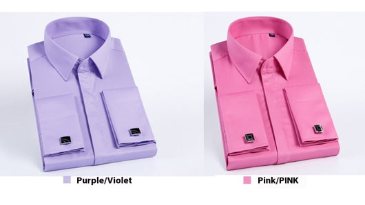 Camisa de Vestir para Hombre con Puños Franceses y Gemelos - Image 16