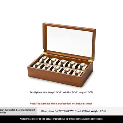 Estuche de Madera Maciza para Coleccionar y Exhibir Relojes de Pulsera - Image 5