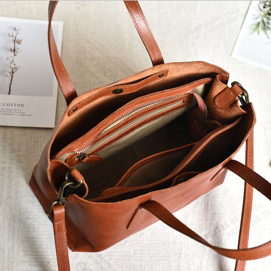 Bolso de Cuero Artesanal para Mujer - Diseño Versátil y Elegante - Image 4