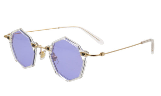 Gafas de Sol Polarizadas Geométricas Retro - Estilo Poligonal Vintage - Image 12