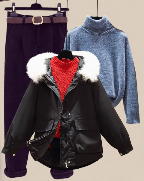 Conjunto de Sudadera Acolchada de Algodón para Mujer - Image 20