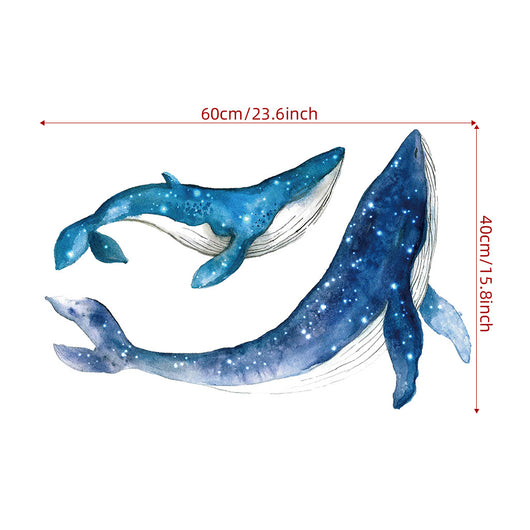 Adhesivo Ballena Estrellada para Cuarto Infantil - Decoración Mural Temática Marina - Image 3