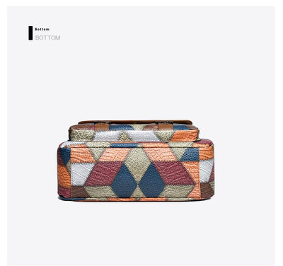 Bolso de Hombro Retro Patchwork Multicolor - Estilo Versátil All-Match - Image 16