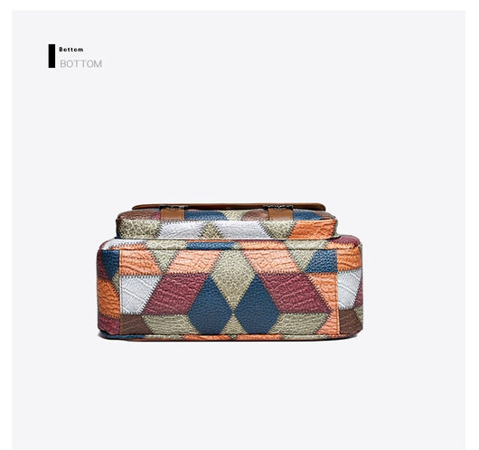 Bolso de Hombro Retro Patchwork Multicolor - Estilo Versátil All-Match - Image 16
