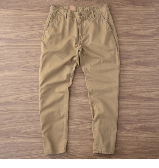 Pantalones Casuales de Algodón Twill para Hombre - Corte Recto y Cómodo - Image 13