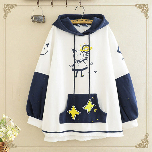 Blusa Suelta Coreana Plus Size con Forro Grueso y Terciopelo - Image 13