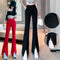 Pantalones Casuales Slim con Abertura Lateral - Corte Elegante y Versátil