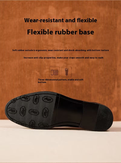 Mocasín Clásico Británico en Cuero Granulado Litchi para Hombre - Image 5