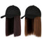 Peluca Bob Corto Liso con Gorro - Cabello hasta la Clavícula