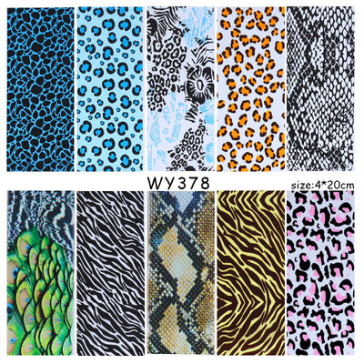 Calcomanías de Uñas Leopardo con Flores - Image 7
