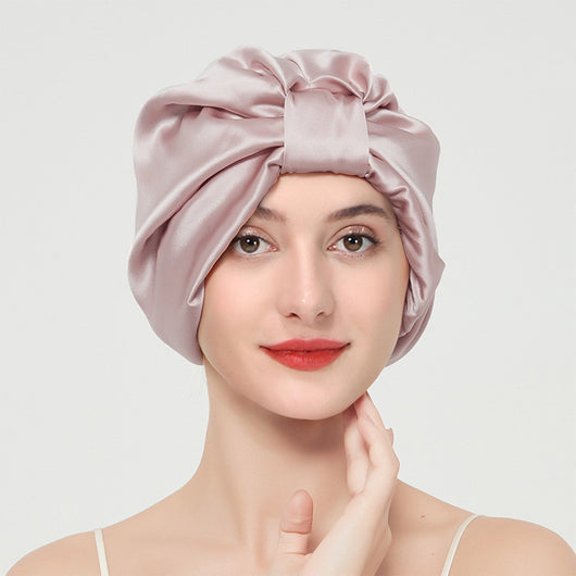 Gorro de Seda Mulberry 100% para Dormir - Doble Capa Protectora para Cabello y Piel - Image 3