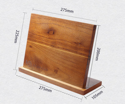 Soporte Magnético para Cuchillos en Madera Maciza Multifuncional - Image 6