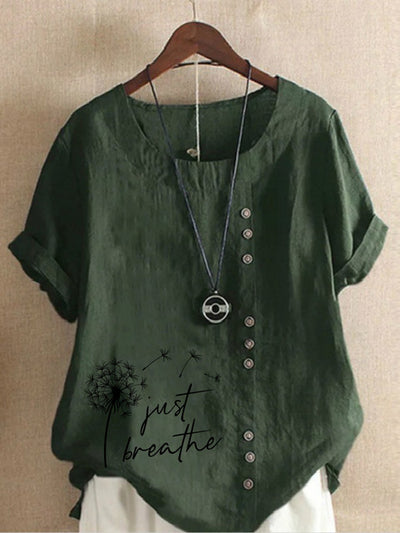 Camiseta Vintage Estampada Cuello Redondo para Verano - Image 21