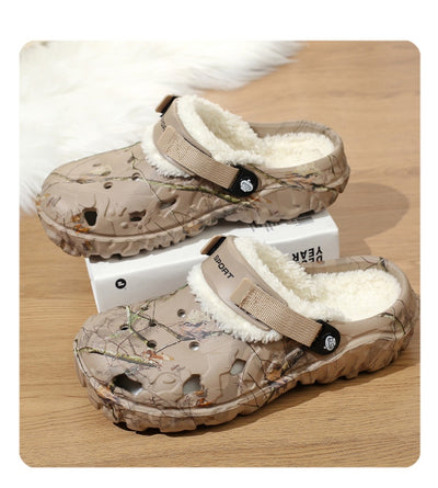 Pantuflas de Algodón con Suela Gruesa y Forro Polar - Zapatos Cálidos Cerrados - Image 16