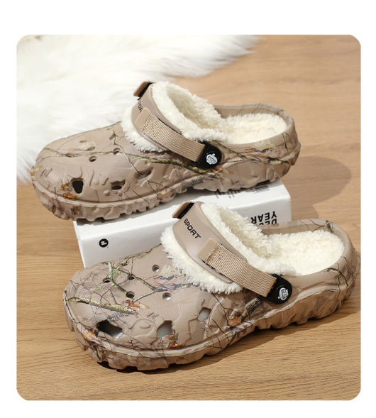Pantuflas de Algodón con Suela Gruesa y Forro Polar - Zapatos Cálidos Cerrados - Image 16