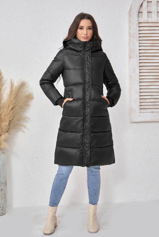 Abrigo Acolchado de Algodón para Mujer - Elegancia y Calidez - Image 9