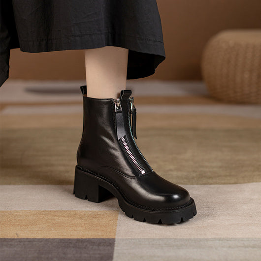 Botas Martin de Cuero Genuino con Doble Cierre y Suela Reforzada - Image 7