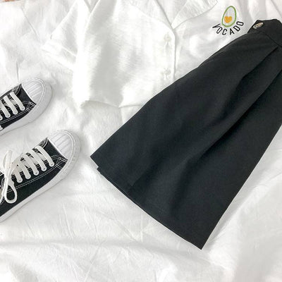 Pantalones Grises de Verano para Mujer - Corte Recto Tela Ligera - Image 4