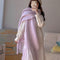 Chal Térmico de Mohair - Bufanda Gruesa para Invierno Colores Sólidos