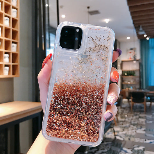 Funda para móvil con arena líquida brillante - Image 9