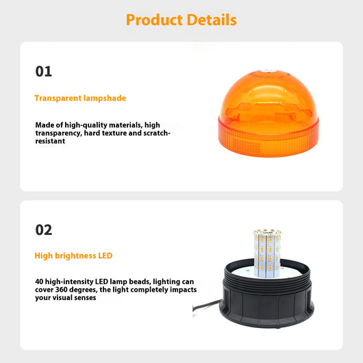 Lámpara Estroboscópica de Seguridad para Techos de Maquinaria Industrial - Image 7