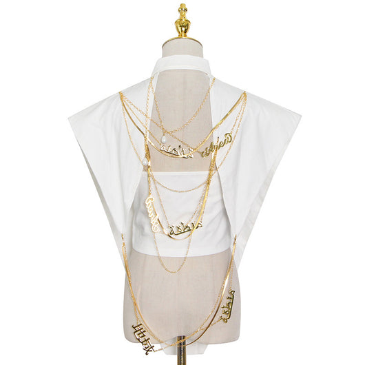 Blusa Triangular Invertida con Costura en Cadena - Diseño Trendy - Image 2
