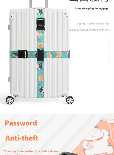 Correa de Seguridad con Candado para Maleta y Equipaje de Viaje - Image 37