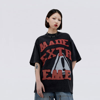 Camiseta Unisex con Parches de Letras Divertidas - Image 11