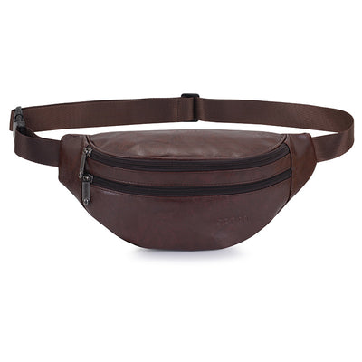Bolsa de Cintura Retro en Cuero PU para Hombre - Image 9