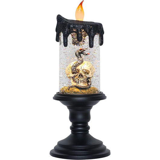 Lámpara Decorativa Halloween Castillo Calabaza con Velas LED - Image 6