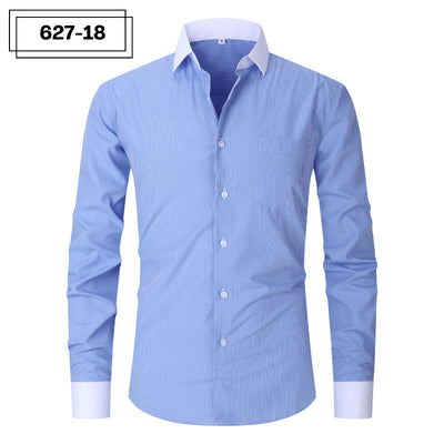 Camisa Rayada de Verano para Hombre Talla Grande - Image 23