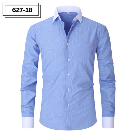 Camisa Rayada de Verano para Hombre Talla Grande - Image 23