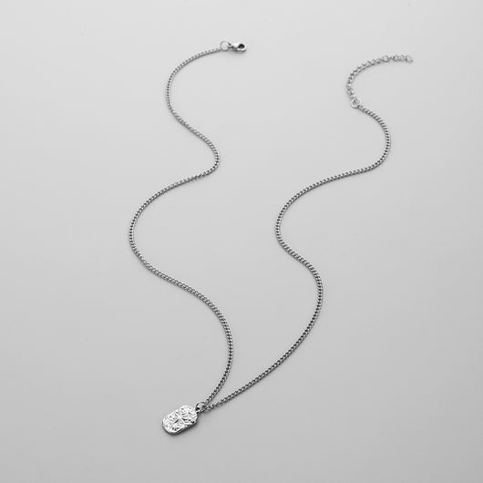 Collar Minimalista Cuadrado Acero Inoxidable para Hombre - Image 12