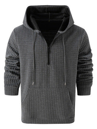 Sudadera Casual para Hombre con Diseño Jacquard Cuadros y Colores Sólidos - Image 12