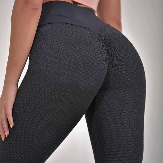 Leggings de Cintura Alta sin Costuras con Estampado Cuadros para Yoga y Fitness - Image 12