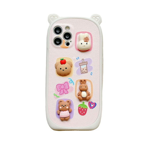 Funda para Celular Oso 3D con Orejas - Diseño Lindo para Mujeres - Image 8